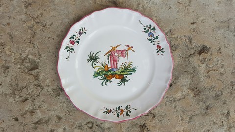 assiette - décot chinoiserie